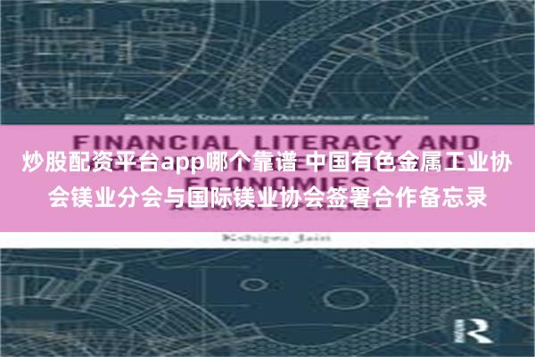 炒股配资平台app哪个靠谱 中国有色金属工业协会镁业分会与国际镁业协会签署合作备忘录