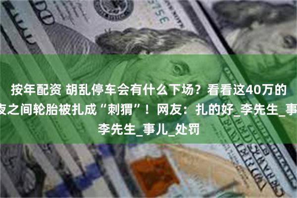 按年配资 胡乱停车会有什么下场？看看这40万的奥迪一夜之间轮胎被扎成“刺猬”！网友：扎的好_李先生_事儿_处罚