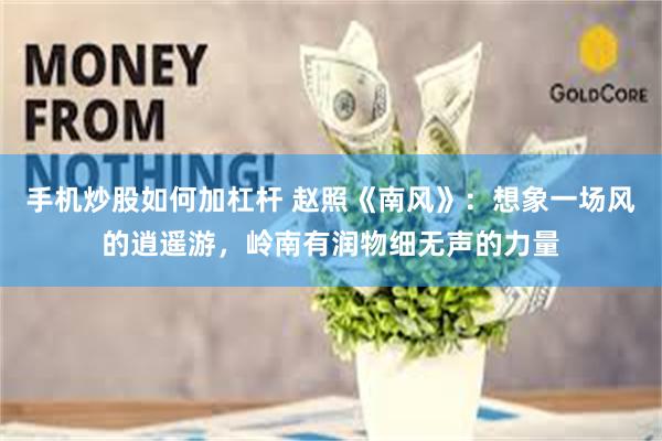 手机炒股如何加杠杆 赵照《南风》：想象一场风的逍遥游，岭南有润物细无声的力量